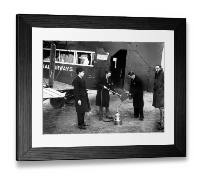 Framed Print : Aeroplane. 7th December 1926: First aeroplane adapted for commercial travelling Framed Print : Aeroplane. 7th December 1926: First aeroplane adapted for commercial travelling