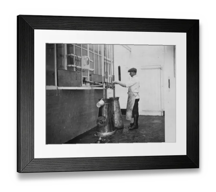 Framed Print : Churn Filling Framed Print : Churn Filling