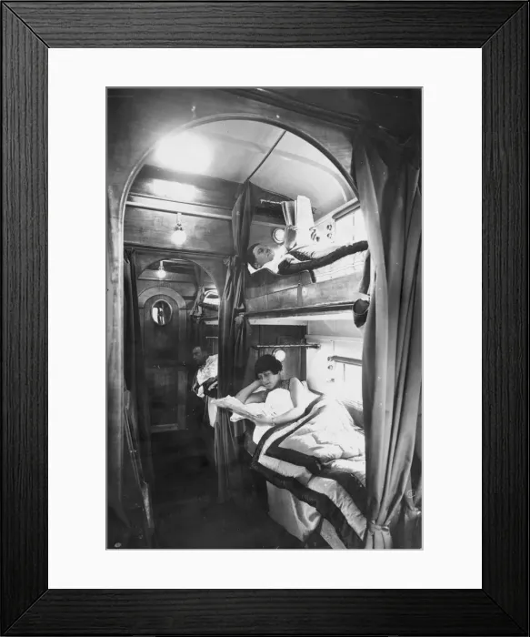 Framed Print : Bunks In Coach