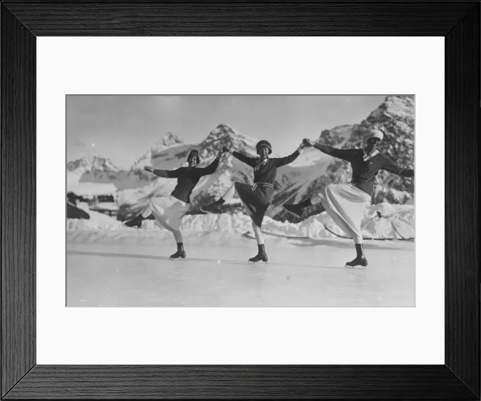 Framed Print : Arosa Skaters Framed Print : Arosa Skaters