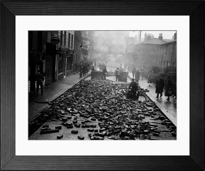 Framed Print : Uprooted Bricks Framed Print : Uprooted Bricks