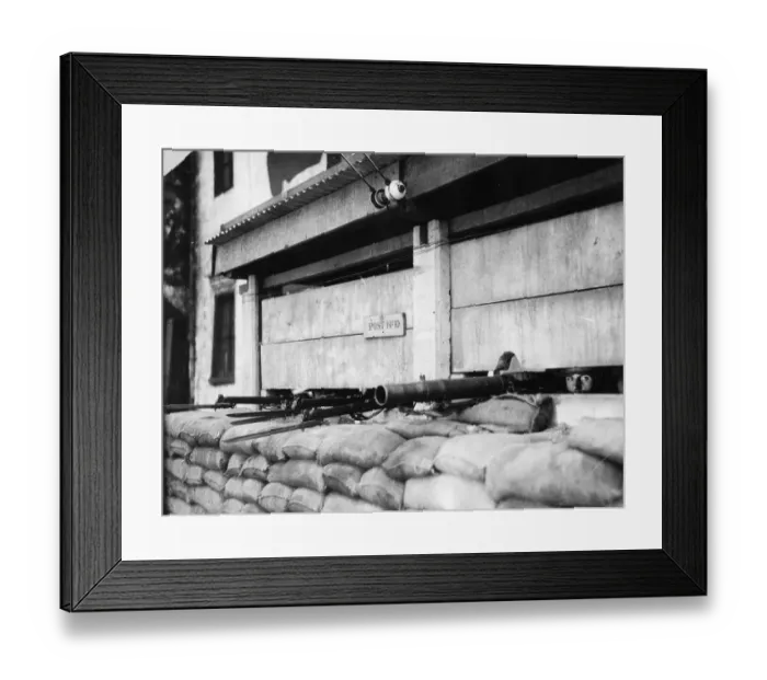 Framed Print : Guns In Wall Framed Print : Guns In Wall