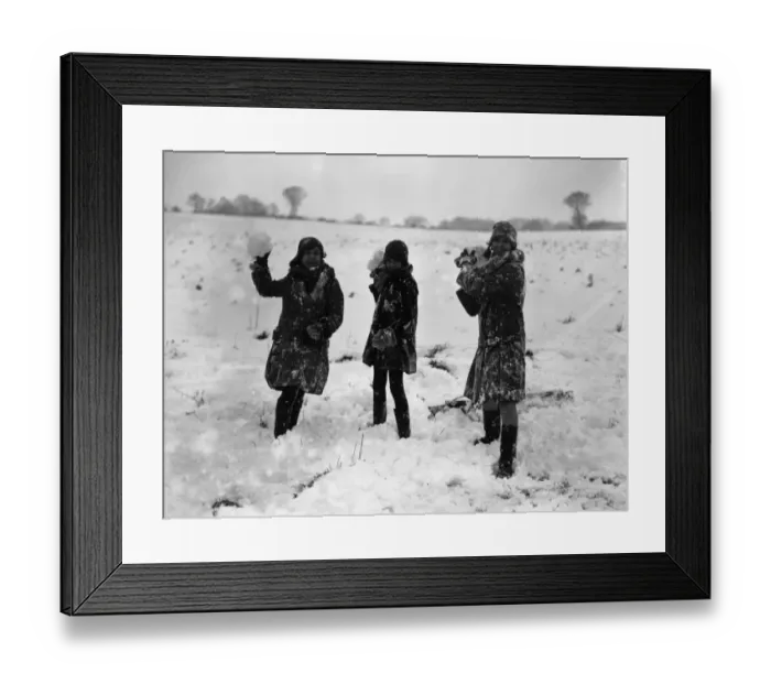 Framed Print : Snowballers Framed Print : Snowballers