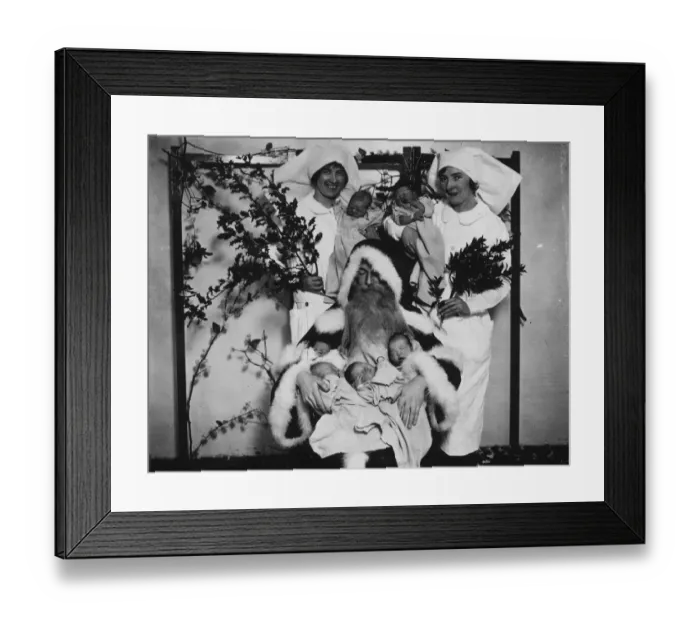Framed Print : Christmas Babies