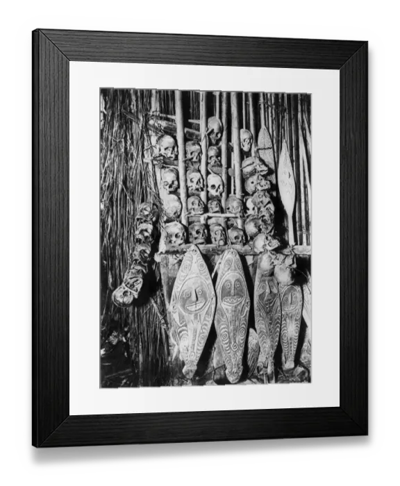 Framed Print : New Guinea Skulls Framed Print : New Guinea Skulls