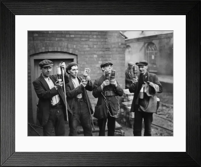 Framed Print : Miners Lamps Framed Print : Miners Lamps