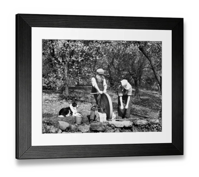 Framed Print : Axe Grinding Framed Print : Axe Grinding