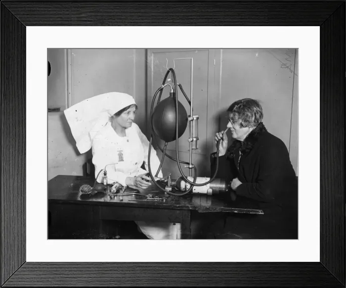 Framed Print : Asthma Apparatus
