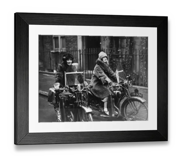 Framed Print : Fur Bikers Framed Print : Fur Bikers