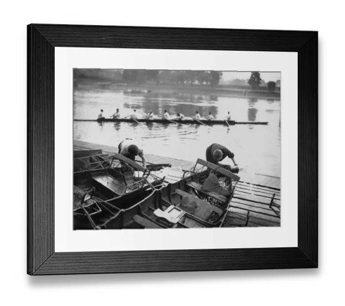Framed Print : Row Boat Preparation Framed Print : Row Boat Preparation