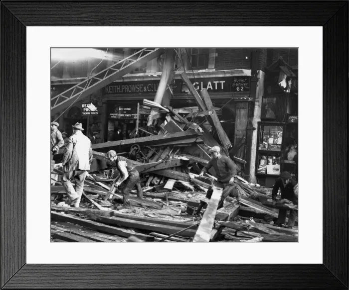 Framed Print : Crane Crash Framed Print : Crane Crash