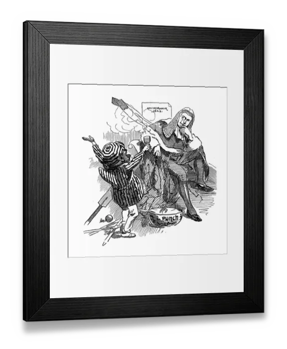 Framed Print : British London satire caricatures comics cartoon illustrations Framed Print : British London satire caricatures comics cartoon illustrations