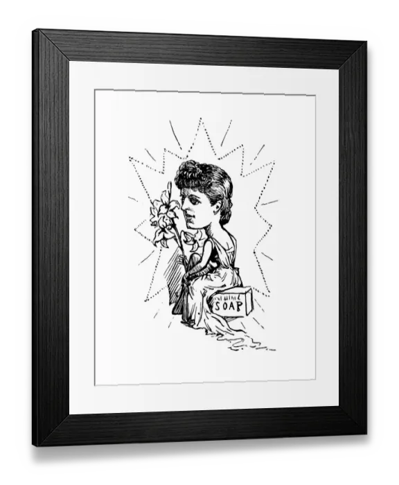 Framed Print : British London satire caricatures comics cartoon illustrations: Star actors Framed Print : British London satire caricatures comics cartoon illustrations: Star actors