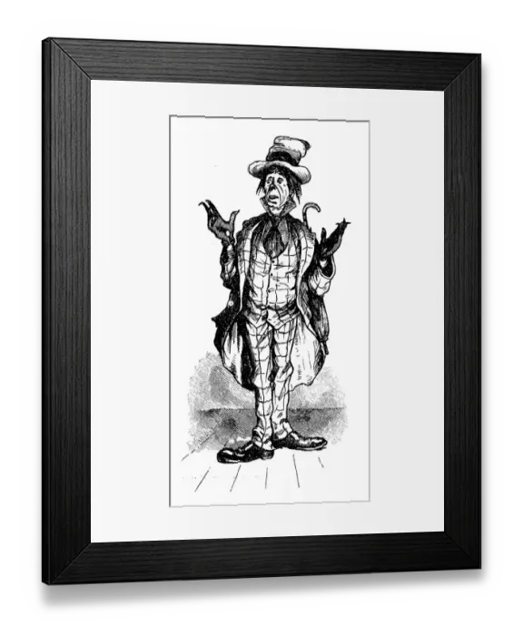 Framed Print : British London satire caricatures comics cartoon illustrations Framed Print : British London satire caricatures comics cartoon illustrations