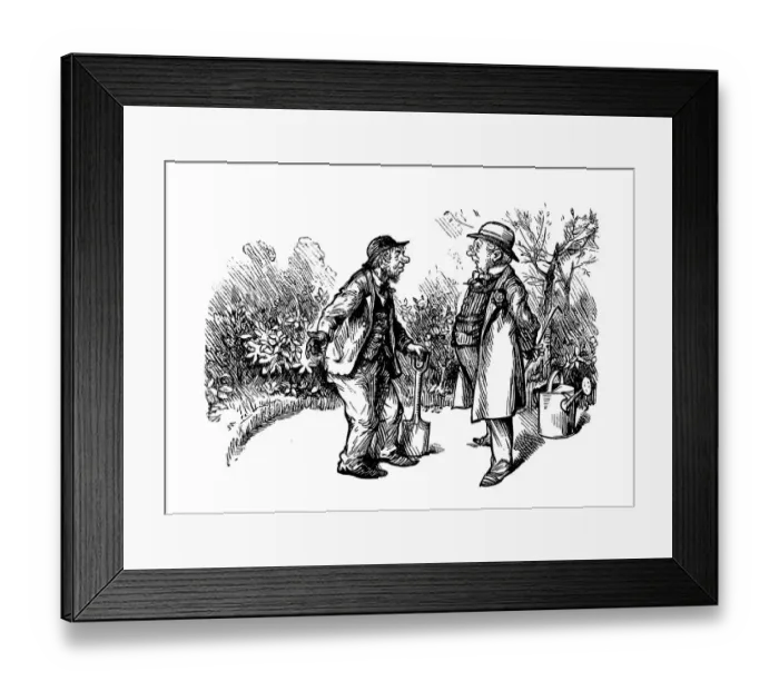 Framed Print : British London satire caricatures comics cartoon illustrations Framed Print : British London satire caricatures comics cartoon illustrations