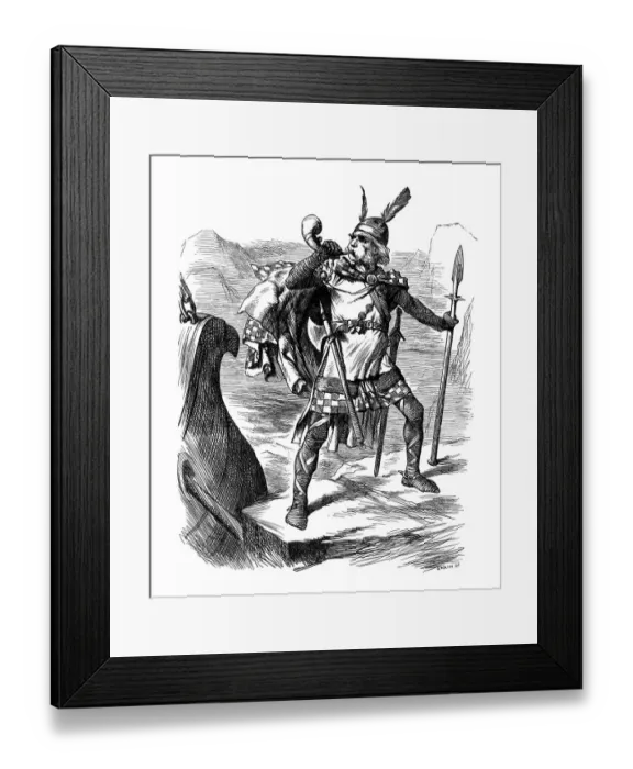 Framed Print : British London satire caricatures comics cartoon illustrations: McGladstone Framed Print : British London satire caricatures comics cartoon illustrations: McGladstone