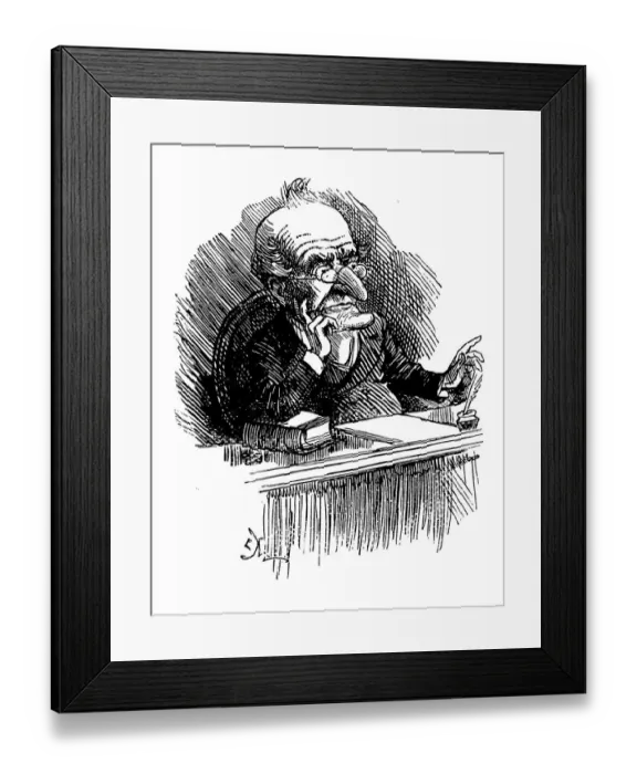 Framed Print : British London satire caricatures comics cartoon illustrations Framed Print : British London satire caricatures comics cartoon illustrations
