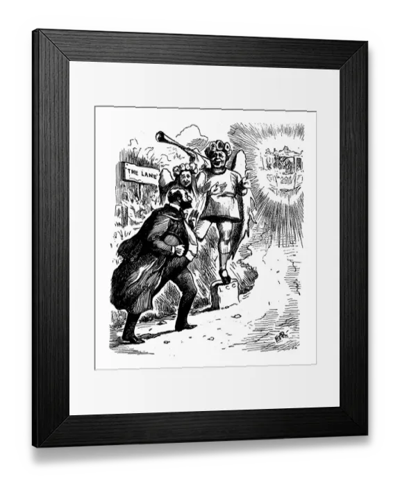 Framed Print : British London satire caricatures comics cartoon illustrations Framed Print : British London satire caricatures comics cartoon illustrations