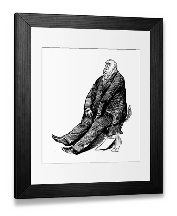 Framed Print : British London satire caricatures comics cartoon illustrations Framed Print : British London satire caricatures comics cartoon illustrations