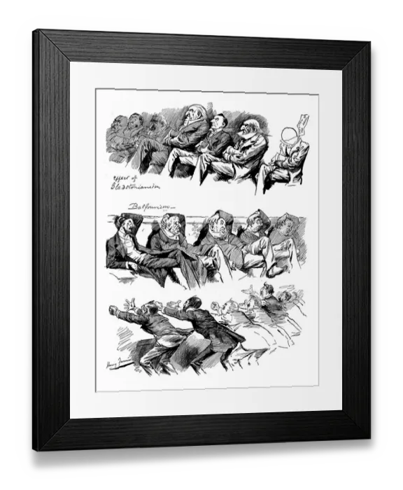 Framed Print : British London satire caricatures comics cartoon illustrations Framed Print : British London satire caricatures comics cartoon illustrations