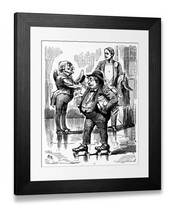 Framed Print : British London satire caricatures comics cartoon illustrations Framed Print : British London satire caricatures comics cartoon illustrations