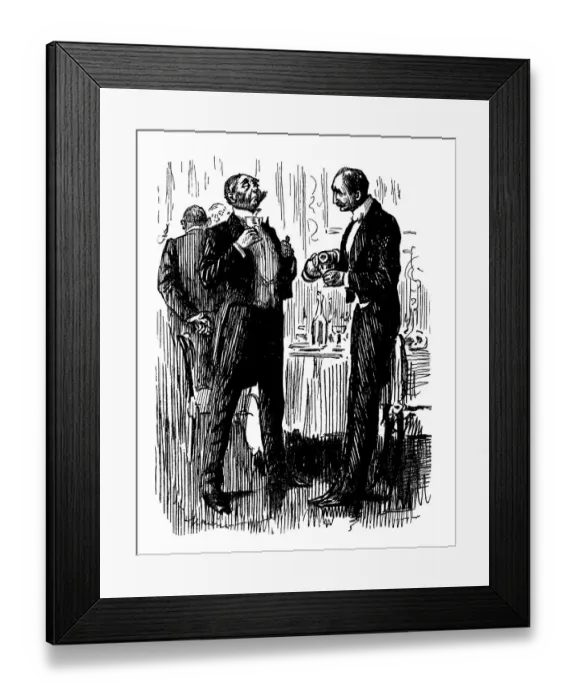 Framed Print : British London satire caricatures comics cartoon illustrations Framed Print : British London satire caricatures comics cartoon illustrations