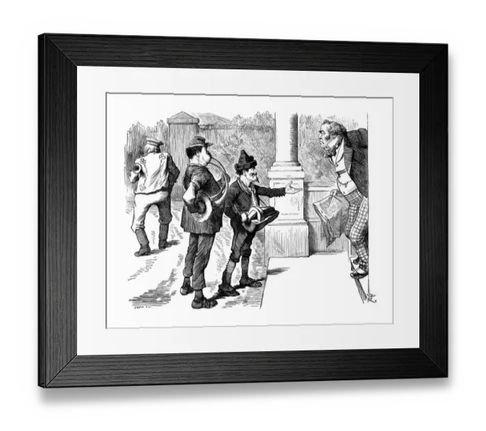 Framed Print : British London satire caricatures comics cartoon illustrations Framed Print : British London satire caricatures comics cartoon illustrations