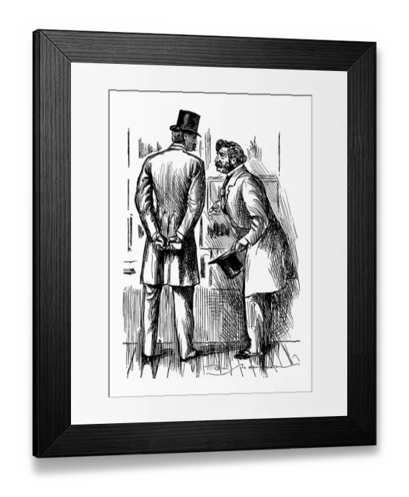 Framed Print : British London satire caricatures comics cartoon illustrations Framed Print : British London satire caricatures comics cartoon illustrations