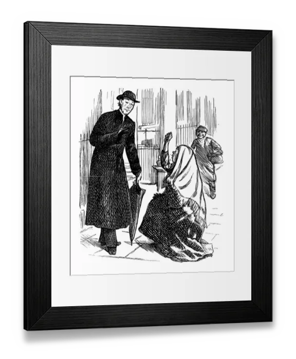 Framed Print : British London satire caricatures comics cartoon illustrations Framed Print : British London satire caricatures comics cartoon illustrations