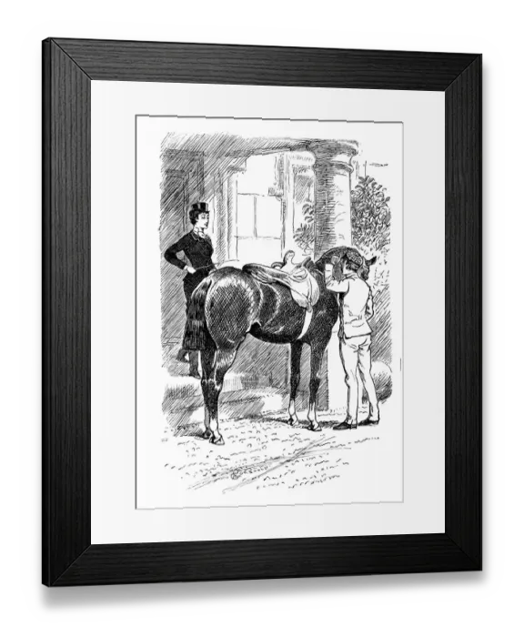 Framed Print : British London satire caricatures comics cartoon illustrations
