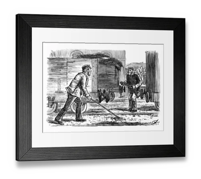 Framed Print : British London satire caricatures comics cartoon illustrations Framed Print : British London satire caricatures comics cartoon illustrations
