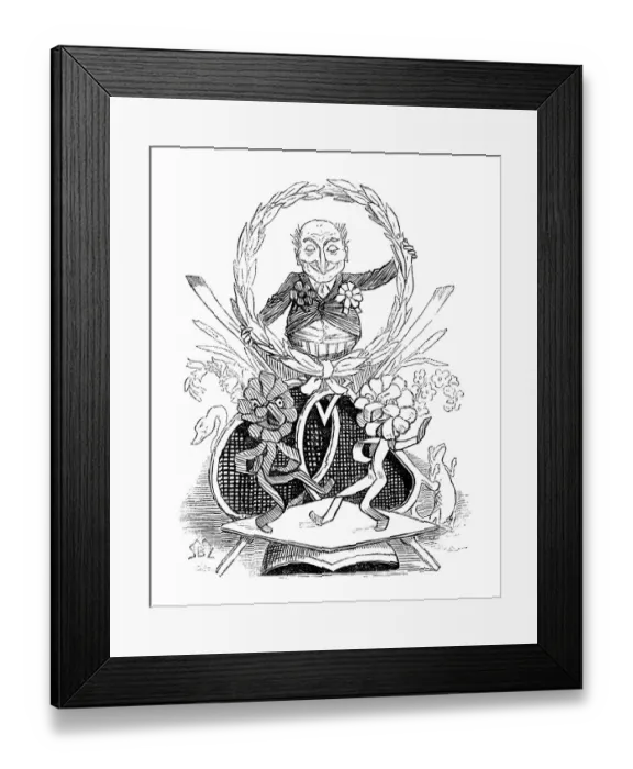 Framed Print : British London satire caricatures comics cartoon illustrations: Ribbons Framed Print : British London satire caricatures comics cartoon illustrations: Ribbons