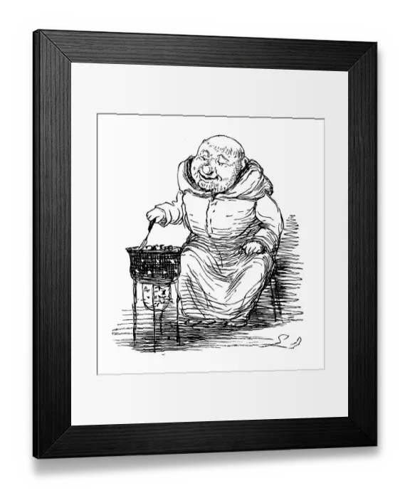 Framed Print : British London satire caricatures comics cartoon illustrations: Cooking Framed Print : British London satire caricatures comics cartoon illustrations: Cooking