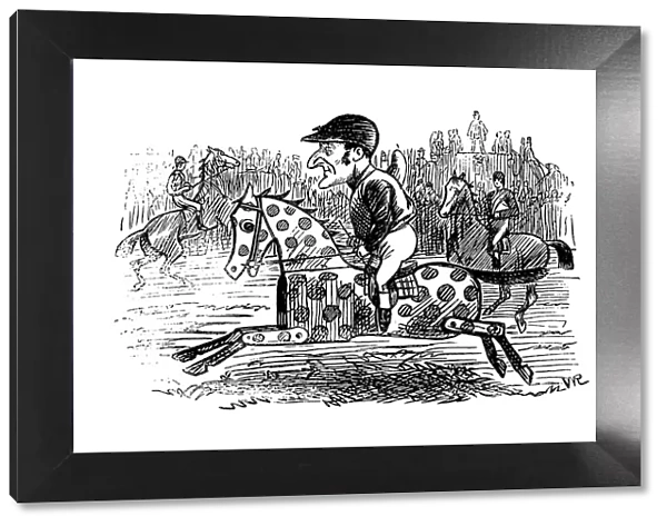 British London satire caricatures comics cartoon illustrations: Toy horse