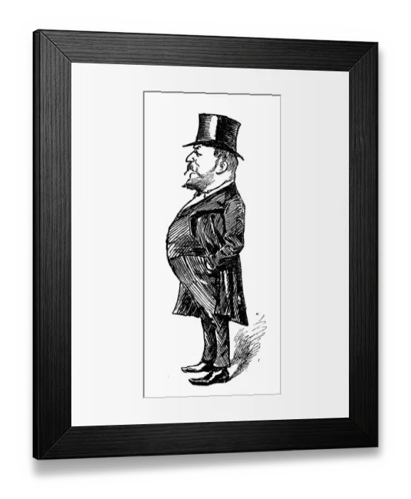 Framed Print : British London satire caricatures comics cartoon illustrations Framed Print : British London satire caricatures comics cartoon illustrations
