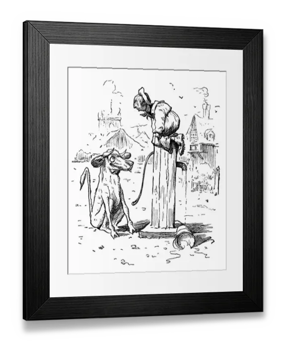 Framed Print : British London satire caricatures comics cartoon illustrations Framed Print : British London satire caricatures comics cartoon illustrations