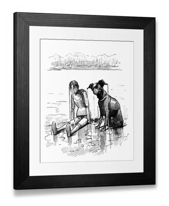 Framed Print : British London satire caricatures comics cartoon illustrations: Wet Framed Print : British London satire caricatures comics cartoon illustrations: Wet