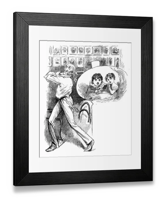Framed Print : British London satire caricatures comics cartoon illustrations Framed Print : British London satire caricatures comics cartoon illustrations