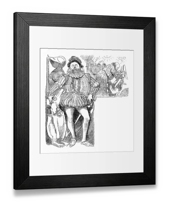 Framed Print : British London satire caricatures comics cartoon illustrations Framed Print : British London satire caricatures comics cartoon illustrations