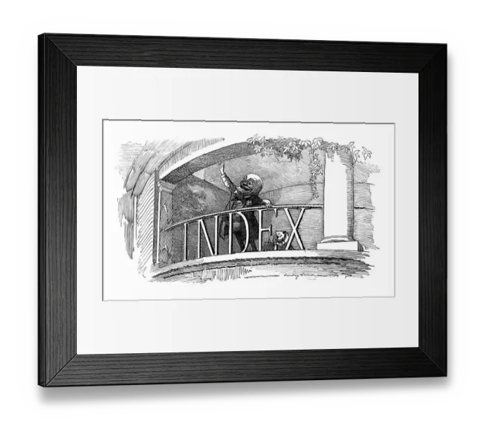 Framed Print : British London satire caricatures comics cartoon illustrations: Index Framed Print : British London satire caricatures comics cartoon illustrations: Index