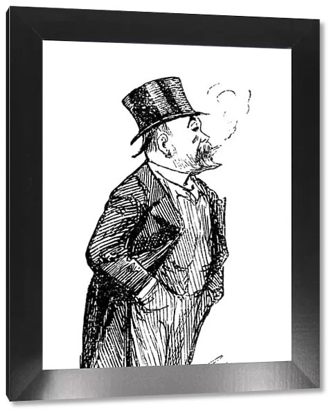 British London satire caricatures comics cartoon illustrations: Smoking