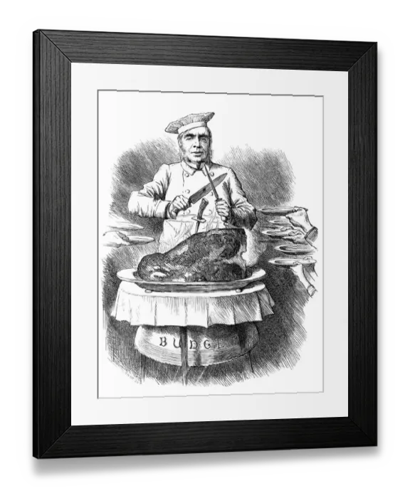 Framed Print : British London satire caricatures comics cartoon illustrations: Joint roast surplus Framed Print : British London satire caricatures comics cartoon illustrations: Joint roast surplus