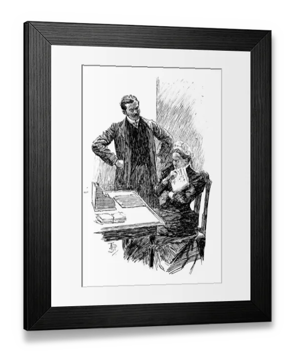 Framed Print : British London satire caricatures comics cartoon illustrations