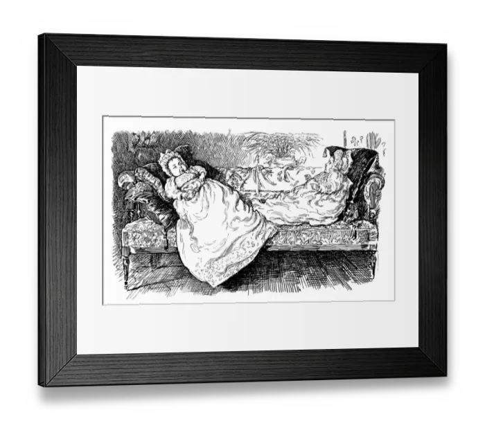 Framed Print : British London satire caricatures comics cartoon illustrations: Babies Framed Print : British London satire caricatures comics cartoon illustrations: Babies
