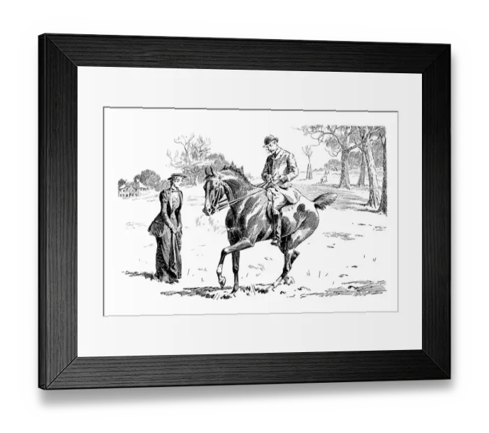 Framed Print : British London satire caricatures comics cartoon illustrations