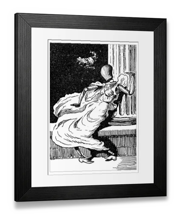 Framed Print : British London satire caricatures comics cartoon illustrations: Dummy dancing Framed Print : British London satire caricatures comics cartoon illustrations: Dummy dancing