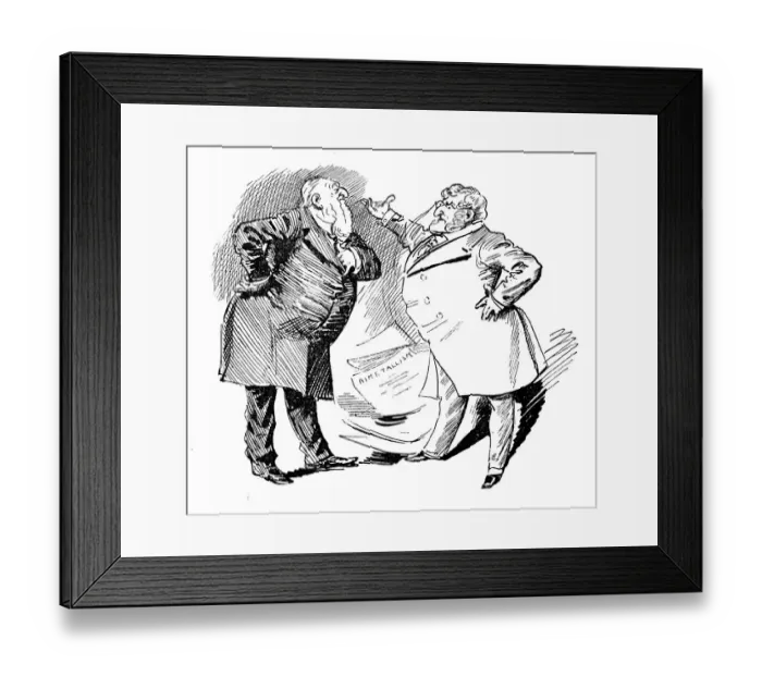 Framed Print : British London satire caricatures comics cartoon illustrations Framed Print : British London satire caricatures comics cartoon illustrations