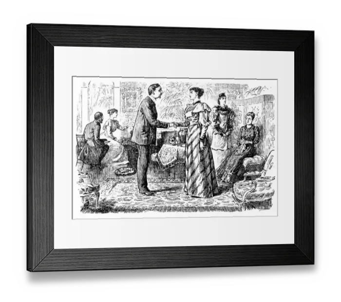 Framed Print : British London satire caricatures comics cartoon illustrations: Introducing Framed Print : British London satire caricatures comics cartoon illustrations: Introducing