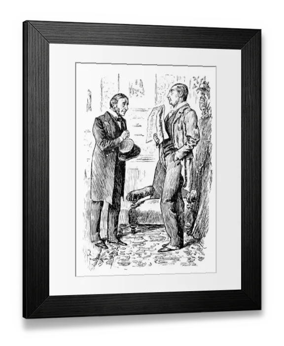 Framed Print : British London satire caricatures comics cartoon illustrations: Men Framed Print : British London satire caricatures comics cartoon illustrations: Men