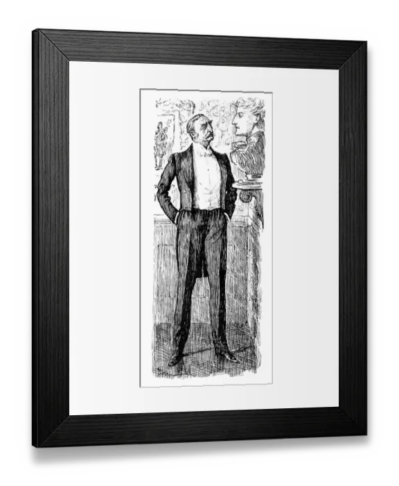 Framed Print : British London satire caricatures comics cartoon illustrations Framed Print : British London satire caricatures comics cartoon illustrations